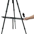 thumbnail image 4 of SoHo Artist Aluminum Field Easel, Black - Lightweight Art Supplies Easel Stand for Sign or Painting, Adjustable to 79-1/2", Holds Canvas Up to 60", Includes Nylon Case with Strap, 4 of 7