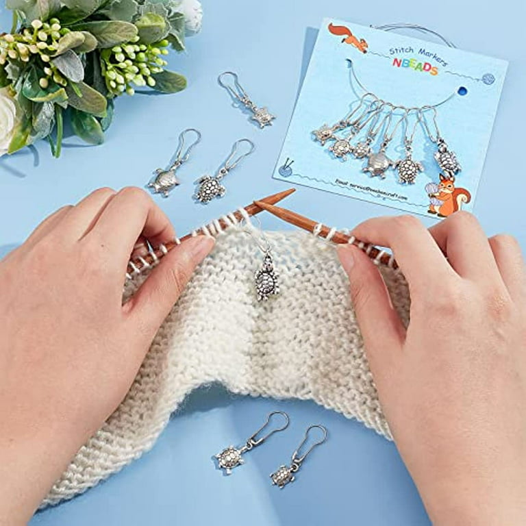 20 Pcs Angel Stitch Markers Alloy Crochet Stitch Marker Charms Locking Stitch Marker Knitting DIY Handmade Gift for Knitting Weaving Sewing