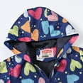 thumbnail image 3 of GYRATEDREAM Toddler Baby Boys Girls Hooded Jacket Windbreaker Lightweight Zipper Coat Autumn Long Sleeve Windproof Outwear for 5-6Y Blue, 3 of 9