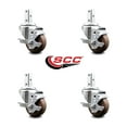 thumbnail image 2 of 3 Inch High Temp Glass Filled Nylon 7/8 Inch Square Stem Caster Set with Brake, 2 of 2