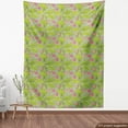 thumbnail image 4 of Ambesonne Botanical Fabric by the Yard Upholstery, Turmeric Flower Blossom, 10 Yards, Green Apple Green, 4 of 5