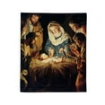 thumbnail image 2 of Fwttom Christmas Blanket, Nativity Scene Christmas Decorations Room Conditioning Flannel Blanket, Christmas Throw Blanket for Couch Office Sofa Nap Home Bed, 2 of 6