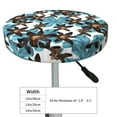 thumbnail image 4 of Pofeuu Lilies Flowers Print Round Bar Stool Covers - Super Soft and Washable Elastic Stool Cushion Slipcover Easy Clean Velvet-14 inch, 4 of 7