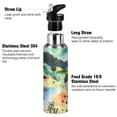 thumbnail image 3 of Yayeee 20oz Insulated Water Bottle Double Wall Stainless Steel with Flip Straw Lid, Art Field, 3 of 7