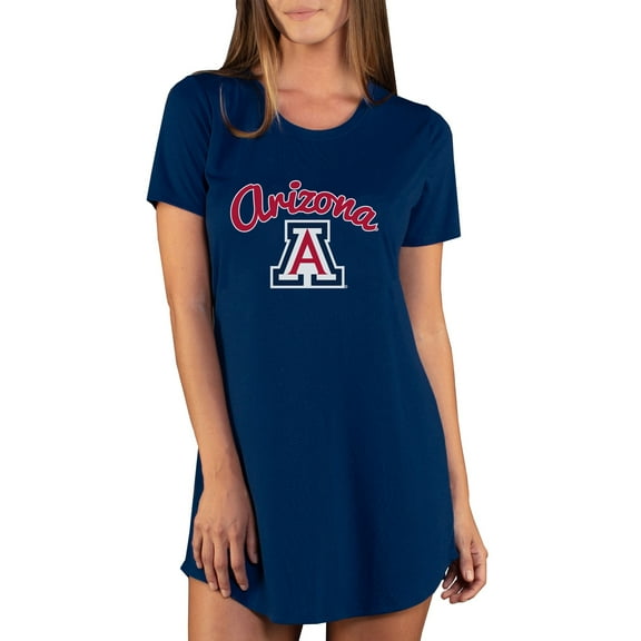 Women's Concepts Sport Navy Arizona Wildcats Marathon Nightshirt