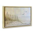 thumbnail image 3 of Stupell Industries Tranquil Dunes Coastal Landscape Beach Painting Gray Floater Framed Canvas Art Print Wall Art, 31 x 21, 3 of 9