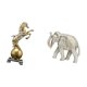 thumbnail image 5 of Escultura artística de caballo de resina moderna y de madera, figura coleccionable, adorno para centro de mesa, estante, escritorio, sala de, 5 of 8