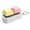 Yellow powder, variant on 2 Key Keyboard Keychain Toy Stress Relief Desk Accessory For Adult Kid Portable Finger Exercise Sensory Press Tester