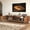 Walnut, variant on Uforic Fluted TV Stand for 65" TVs, Modern Living Room Media Console with Adjustable Shelf & Power Outlets, Walnut