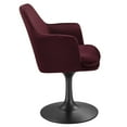 thumbnail image 5 of Side Dining Chair Armchair, Red, Velvet, Metal, Bar Pub Cafe Bistro Dining Kitchen Hospitality Restaurant, Modern Contemporary, HB37305, 5 of 10