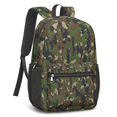 thumbnail image 4 of 17 Inch Lightweight Backpack,PVC Waterproof Oxford Fabric, Ergonomically Designed, with Large Capacity, Camouflage Print, 4 of 5