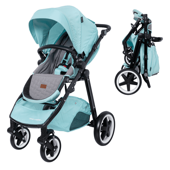 Carriola Para Bebé Aeiou Swiss Titanium Australia Acolchada Green