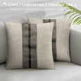 thumbnail image 3 of YANMS Throw Pillow Covers Outdoor Decor Beige Patchwork Brown Faux Pillows Cover for Couch Sofa, Beige, 3 of 5