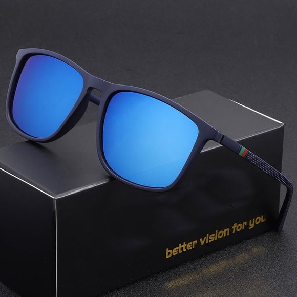 Typpkmm Classic Square Men'S Sunglasses Comfortable Lightweight Frame Glasses Ideal for Travel Photography Gifts Black