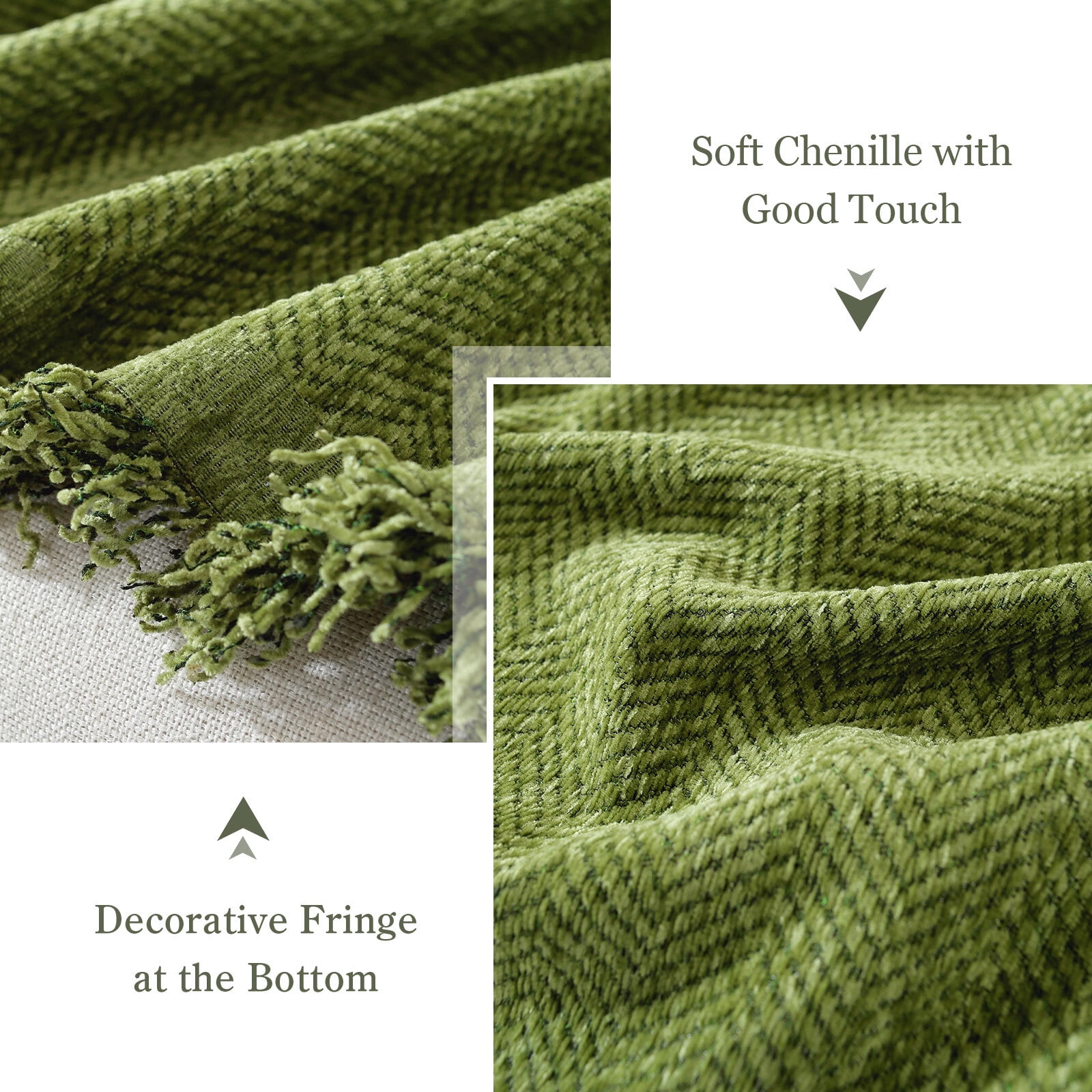 Chenille Couch Cover Pet Friendly Sofa Cover Washable Reversible Sofa Slipcover for Sectional Sofa, Loveseat, 2 or 3 Cushion Couch, Corner Sofa, Futon Cover