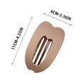 thumbnail image 5 of UNLLLL Flat Claw Hair Clip for Women, Solid Color Casual Elegant Hair Claw, Lightweight Plastic Hairpin for Thick or Thin Hair, for All Lengths Daily Styling and Work (Khaki), 5 of 6