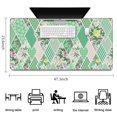 thumbnail image 5 of Long Mouse Pads for Desk,Pioneer Flower Floral Print Pattern Desk Mats on Top Of Desks, Desk Mouse Pad Extra Large with 3mm Non-Slip Base and Stitched Edge for Gaming,Office,Work,Home 47.3"x23.6", 5 of 6
