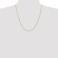 thumbnail image 5 of Auriga Fine Jewelry 14K Yellow Gold 1.5 mm Diamond-cut Rope Chain Necklace for Women 22", 5 of 6