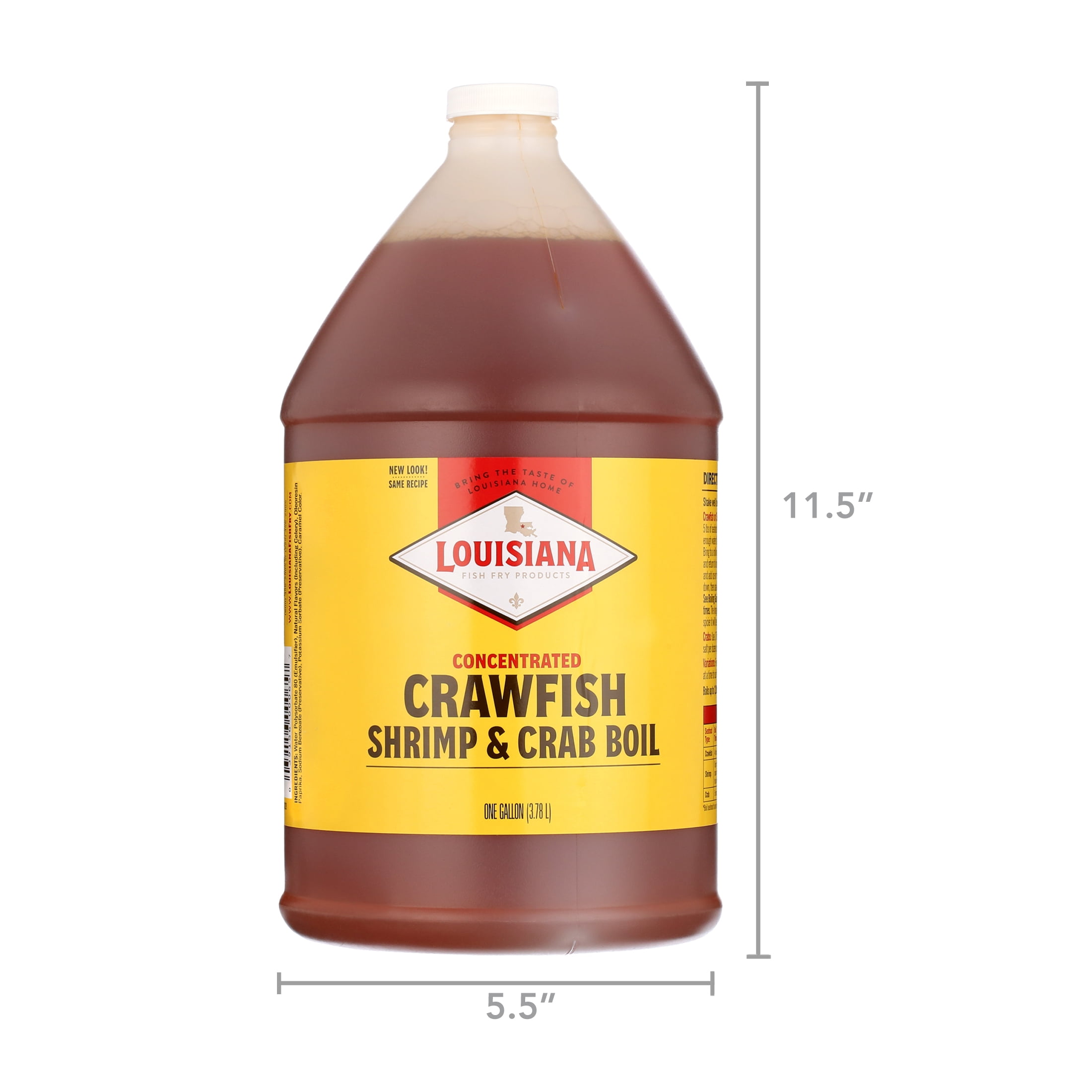 Louisiana Fish Fry Products Concentrated Crawfish Shrimp & Crab Boil 1 gal