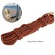 thumbnail image 2 of Adjustable Nylon Dog Leash Ideal For Backyard And Beach Use 20M Size In Coffee Color For Puppies And Small Dogs 1Pcs, 2 of 5