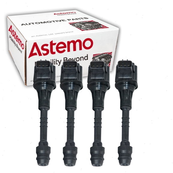 4 pc Hitachi IGC0010 Ignition Coils for 22448-6N000 22448-6N001 22448-6N002 22448-6N010 22448-6N011 22448-6N012 22448-6N015 22448-AU300 C1397 E381 Spark Plug Wire Boot