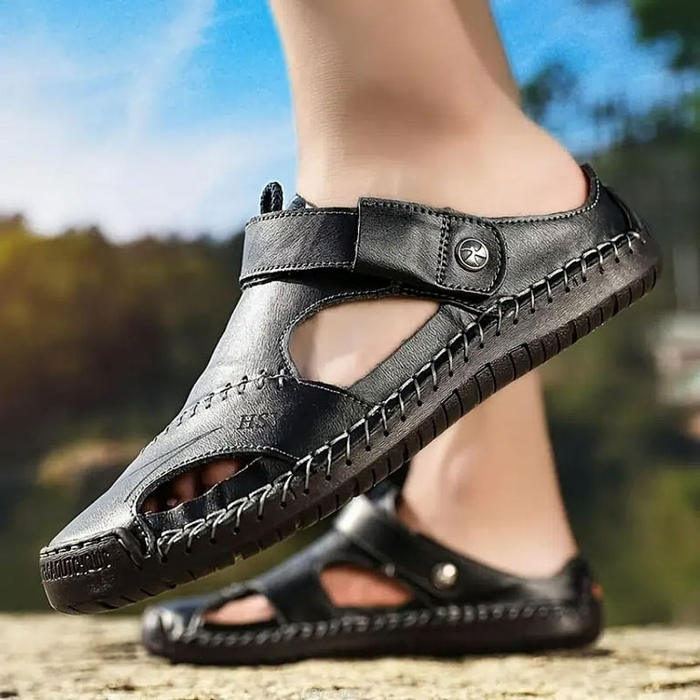 Mens store chappals leather