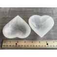 thumbnail image 6 of 2.5" Heart Selenite Bowl, Gemstone Carved Selenite Crystal, Meditation Bowl, Reiki Bowl, Jewelry Holder, Crown Chakra, Cleansing, Charging, Healing, 6 of 7
