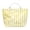 Yellow White, variant on FVDPWYE Beach Tote Bag Grocery Bag PVC Casual Weekend Bag for Travel Picnic Vacation Yellow White