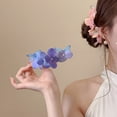 thumbnail image 3 of Barrette à Cheveux Papillon Fleur et Papillon Accessoires de Cheveux Floraux Hawaïens pour Plage Rendez-Vous Fête Rue, 3 of 8