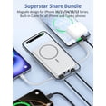 thumbnail image 3 of Power Bank Aobbow de 10000 mAh con cargador magnético rápido de 20 W, 3 of 7