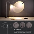 thumbnail image 5 of O'Bright Ray - Adjustable LED Beam Floor Lamp, Dimmable and Zoomable Spotlight, Flexible Gooseneck, Reading/Crafting Standing Lamp, Work Table Light, Matte Black, 5 of 6