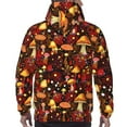 thumbnail image 7 of Pofeuu Warm Plants and Mushrooms Print Mens Casual Hooded Collar Drawstring Hoodies Pullover Sweatshirts Casual Long Sleeve Shirts-XX-Large, 7 of 7