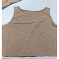 thumbnail image 5 of Aellinatey Women's 2 Piece Outfits Sleeveless Crop Top Vest Wide Leg Pants Linen Cotton Leisure Beach Suit, 5 of 12