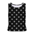 thumbnail image 4 of Ashirexll Tank Tops for Women Summer Sleeveless Round Neck Slim Side Ruched Basic Tee Shirts., 4 of 5