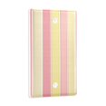 thumbnail image 2 of Yayeee Blank Wall Plate Cover 1-Gang 4.5"x2.7" Home Unused Decorative Outlet, Pink and Yellow Striped Pattern, 2 of 7
