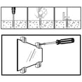 thumbnail image 6 of Ook Wide Mirror Clip Holders, Large Mirror Hangers, 20 lbs, Plastic, Screw-in, Clear, 8 pack, 6 of 14