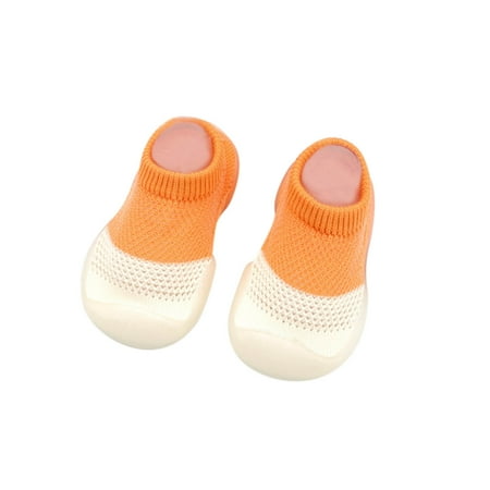 

JDEFEG Size 8 Toddler Girl Shoes Shoes Mixed Colors Elastic Socks Baby Mesh First Indoor Walkers Toddler Baby Shoes Simple Top Toddler Shoes Baby Shoes Cotton Fabric Orange 20