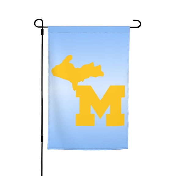 Michigan Us Double Garden Flags 12x18 Inch Suitable For Courtyard Lawn Holiday Home Outdoor Decoration Flag