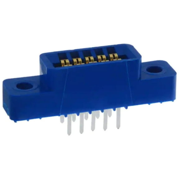 EBC05DRXH Connector 10 Position Female, Dual Edge Gold 0.100 (2.54mm) Blue