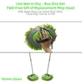 thumbnail image 4 of Carcarez Car Wash Brush Kit with 45" Aluminum Alloy Long Handle, 3 in 1 Car Cleaning Mop, Chenille Microfiber Mitt Set, Glass Scrubber Vehicle Cleaner Kit, Green, 4 of 6