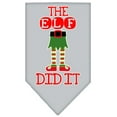 thumbnail image 4 of Christmas Pet and Dog Bandana Screen Printed, "The Elf Did It", 4 of 10