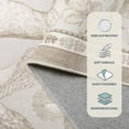 thumbnail image 2 of RUG ROBOT 8'x10' Large Area Rug for Living Room, Vintage Woodland Washable Bedroom Rug, Cottagecore Accent Carpet for Dining Room Home Decor Ultra Soft Non Slip Low Pile, Beige, 2 of 11
