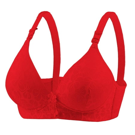 Darzheoy Bras for Women No Underwire Fashion Ladies Lace Beauty Back Strap Wrap Plus Size Bra Underwear 38/85B
