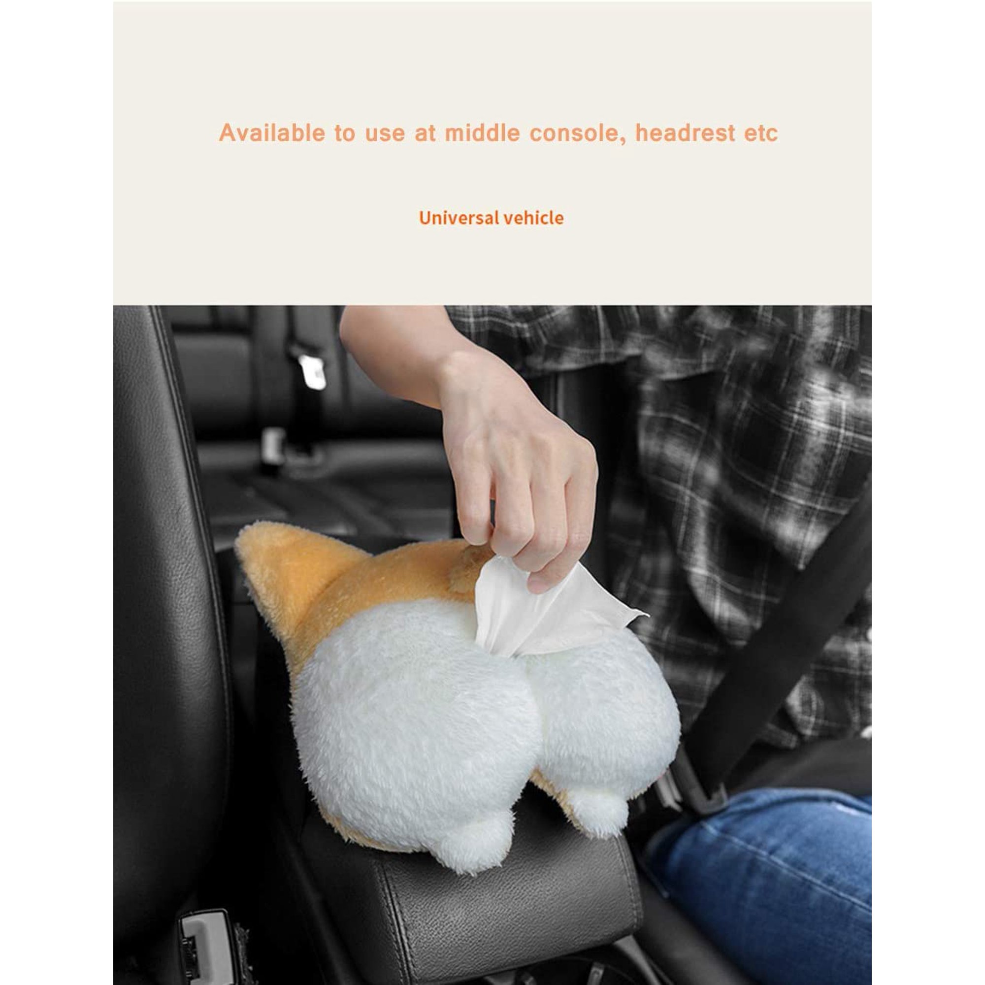 Porte-mouchoirs En Peluche Mignon Pour Voiture Et Maison - Décoration Pratique Rose