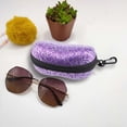 thumbnail image 5 of Sunglasses Case with Carabiner, Unisex PU Shockproof Protective Travel Eyeglasses Carry Case, 5 of 5