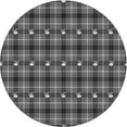 thumbnail image 1 of Ahgly Company Machine Washable Indoor Round Transitional Iridium Black Area Rugs, 6' Round, 1 of 7