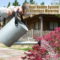 thumbnail image 3 of Cesun Water Products 1 Gallon Gray and Black Metal Watering Can with Removable Spout, 3 of 3