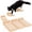 Natural, variant on Brown 3-Step Cat Wall Stairs Climbing & Play Perch