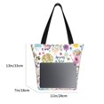 thumbnail image 3 of Bingfone Spring Hand Drawn Flowers Birds Women Shoulder Tote Bags Casual Bag Ladies Shopping Handbag, 3 of 7