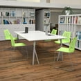 thumbnail image 4 of Flash Furniture Hercules Series Adult Air-Vent Back Stacking Waiting Room Chairs, Set of 5, Green, 4 of 17